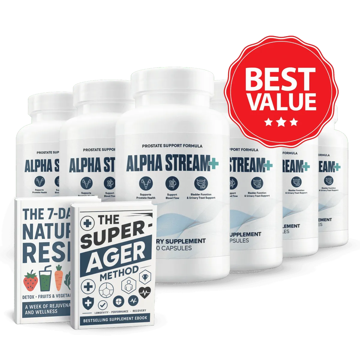 Alpha Stream Plus- 6 bottles -image